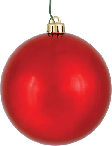 Vista 41 de Vickerman Esfera de adorno de Navidad de 10 pulgadas con acabado de caramelo, plástico inastillable, resistente a los rayos UV, decoración de árbol
