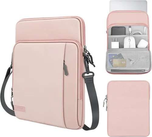 Vista 23 de MoKo Funda de transporte con bolsillos para tablet de 10-13 pulgadas, compatible con el nuevo iPad Pro M5 de 13 pulgadas & Air M3, Pro de 12.9/11
