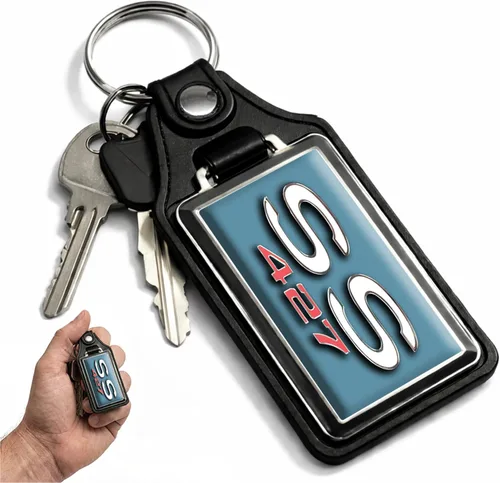 Vista 66 de Brotherhood Car Key Chain for Chevelle - Classic Models Keychain for Men and Women Gift Key Ring