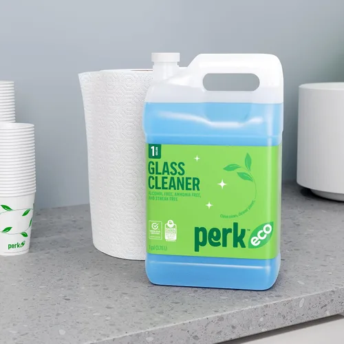 Vista 6 de Sustainable Earth 807729 Recambio de limpiador de vidrio listo para usar 1 galón (Seb611001-A) Streak-free glass and surface cleaning for offices