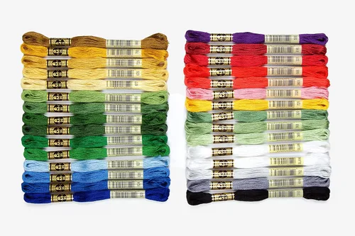 Vista 10 de DMC, 117F25-pc36, hilos para bordado de variedad de colores, paquete de 36 madejas de 8,7 yardas cada una