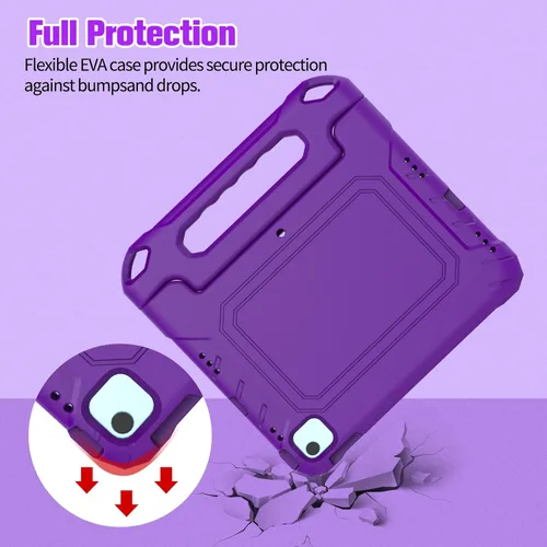 Vista 7 de Funda para iPad Air de 5ª y 4ª generación, iPad Air de 10.9 pulgadas 2022/2020 con protector de pantalla, funda protectora para iPad Pro 11 con asa