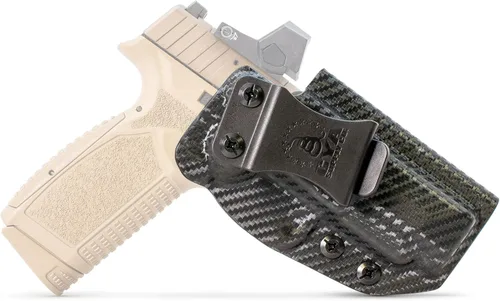 Vista 86 de CYA Supply Co. - Fundas IWB de fibra de carbono listas para ópticas - Múltiples ajustes - Compañía de veteranos - Hecho en EE. UU