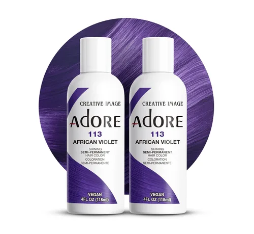 Vista 88 de Adore Tinte semipermanente morado para el cabello, vegano y libre de crueldad, 4 onzas líquidas, 090 Lavender (paquete de 1)