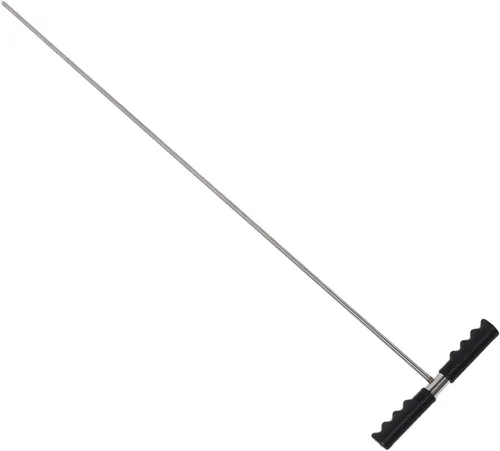 Vista 2 de Stainless Steel Soil Probe Rod Adjustable Ground Probe 32 to 48 Inch Septic Tank Locator Tool for Underground Pipes and Utilities Durable Rust Heavy