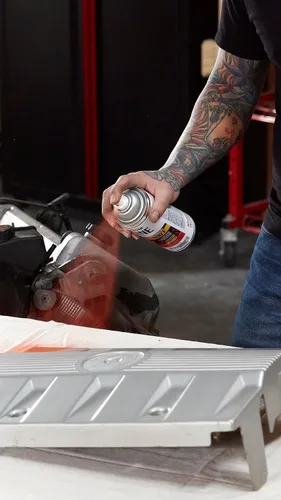 Vista 5 de Rust-Oleum 366428-6PK - Pintura en aerosol de esmalte para motor, 11 onzas, aluminio, (paquete de 6)