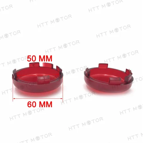 Vista 4 de MT293-002-COVER- Tapa de lente de señal de giro superior rojo transparente compatible con 00-13 H-D Softail Dyna Glide Sportster