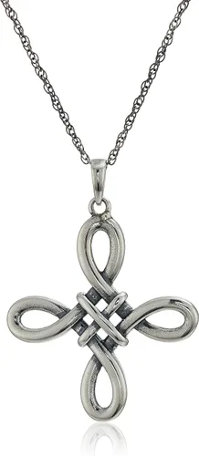 Vista 11 de Amazon Essentials . Collar con colgante celta de plata de ley 925 para mujer, cadena Rolo de 18 pulgadas, joyería hipoalergénica para mujer
