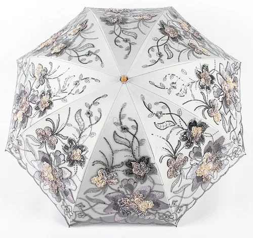 Vista 103 de Honeystore - Parasoles de encaje de flores para fiesta de boda, paraguas nupcial de encaje