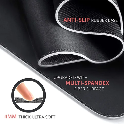 Vista 4 de Mouse Pads Anime Game Gamer RGB Mause Pad Led Mouse Mats Desktop Large Mat Pc Gaming Computer Game XXL Keyboard Pad Desk Mat 39.37 inch x19.68 inch