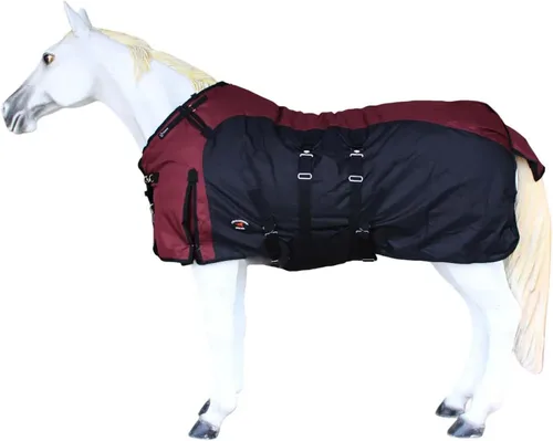 Vista 14 de 60" manta pesada impermeable 5B117 del invierno del peso de la participación del caballo 1200D