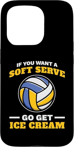 Vista 14 de iPhone 16 If You Want A Soft Serve Go Get Ice Cream Girl Volleyball Case