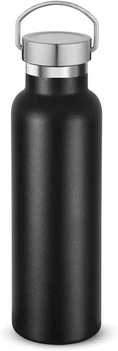 Vista 18 de Neihepal Paquete de 4 botellas de agua aisladas de 20 onzas, botella deportiva de doble pared de acero inoxidable con tapa de asa, termo