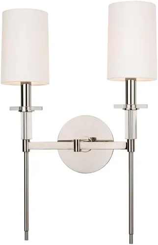 Vista 7 de Hudson Valley Lighting 8511-PN Amherst - Aplique de pared con 1 luz, color acabado: níquel pulido