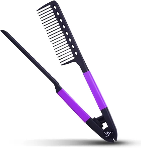 Vista 10 de Peine HerStyler para Alisar el Cabello - Protege las Manos - Sin Más Nudos - Estilo Profesional - Peine Versátil para Peinar el Cabello - Apto