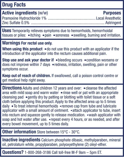 Vista 4 de ANUSOL Plus Tratamiento de ungüento hemorroidal Tubo de 1.06 oz