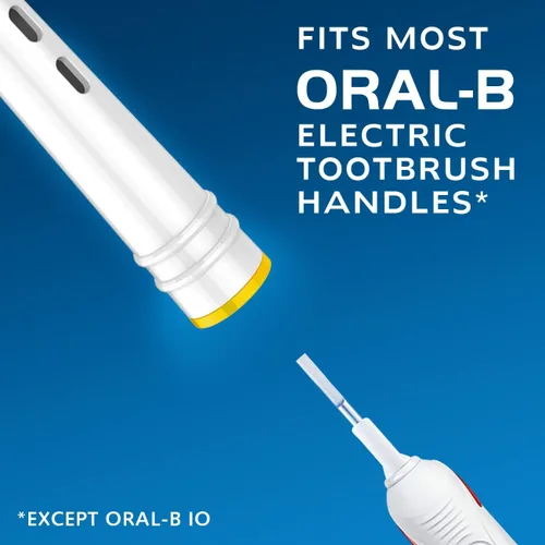 Vista 5 de Cabezales de cepillo de repuesto compatibles con cepillos de dientes eléctricos Oral B Braun, 4 piezas, cabeza redonda pequeña de repuesto