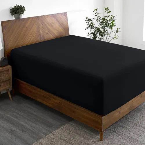 Vista 10 de Bare Home Sábana bajera ajustable individual – Sábana bajera de bolsillo extra profundo – Microfibra 1800 premium – Ultra suave sin arrugas – Sábana