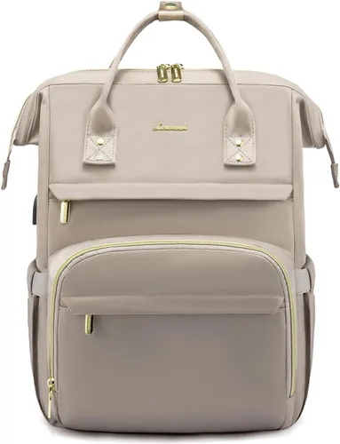 Vista 23 de Mochila para laptop LOVEVOOK para mujer, Negro, Mochilas Daypack