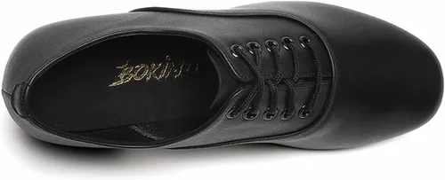 Vista 5 de Zapatos de baile de salón para hombre, suela de cuero negro, zapato de carácter latino Tango Salsa