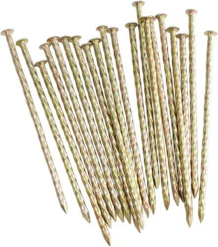 Vista 3 de Nigh 50 Pcs 6-Inch Landscape Stakes, Spiral Metal Galvanized Landscape Spikes, Garden Nails for Artificial Turf, Paver Edging, Weed Barrier, Timber