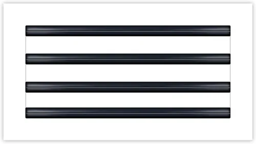 Vista 47 de BUILDMART - Cubierta de ventilación de CA moderna blanca de 10 x 8 - Ventilación de aire decorativa - Difusor de ranura lineal estándar - Rejilla