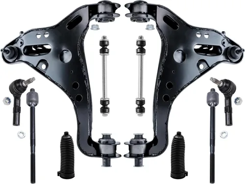 Vista 225 de Detroit Axle - Kit de suspensión delantera de 10 piezas para Hyundai Accent 2006-2011, 2 brazos de control inferiores, 4 barras de acoplamiento