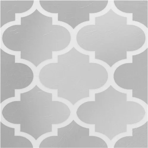 Vista 15 de Azulejos de suelo de vinilo autoadhesivos retro de 12 pulgadas, 20 azulejos - 12" x 12", patrón Burch - Despegar y pegar, suelo de bricolaje