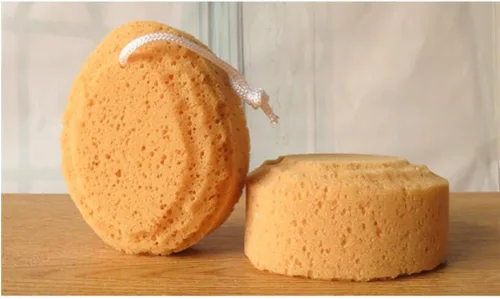 Vista 3 de Housoutil Esponjas de baño para ducha, esponja de baño suave para piel sensible, esponja de espuma para baño, esponja para hacer burbujas, esponja