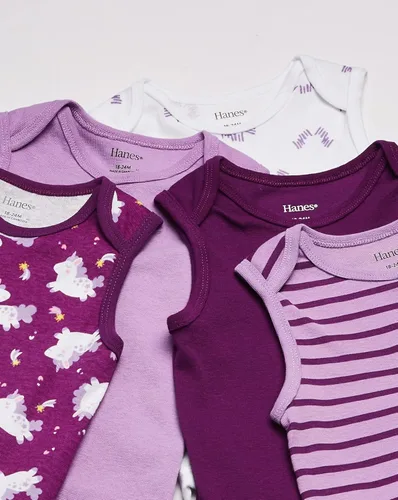 Vista 3 de Hanes Body unisex para bebé sin mangas Ultimate Flexy para niños y niñas paquete de 5