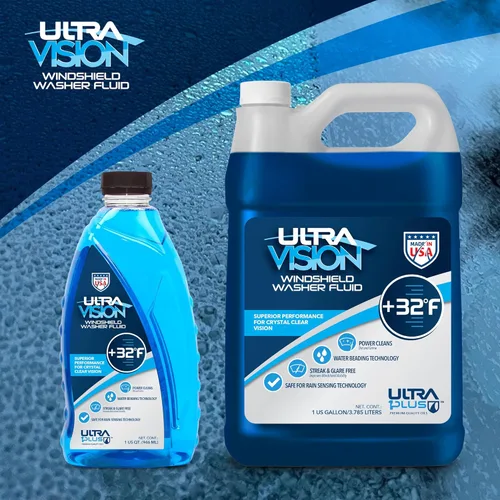 Vista 6 de UltraVision Líquido Limpiaparabrisas - Fórmula avanzada para líquido limpiaparabrisas de automóvil, visión cristalina en condiciones meteorológicas