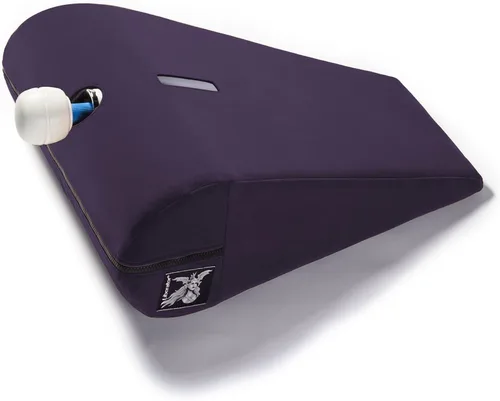 Vista 2 de Liberator Axis Hitachi - Almohada de posicionamiento sexual, soporte de varita mágica, berenjena velvish