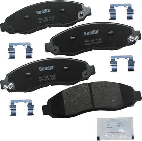 Vista 174 de Pastillas de Freno Delanteras Cerámicas Bendix Priority1 CFC430A para Modelos Selectos INFINITI G35, I30, Nissan 350Z, Altima, Juke, Maxima, Sentra