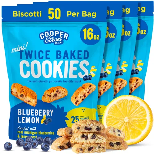 Vista 13 de Cooper Street Galletas biscotti de chocolate con brownie dos veces horneadas (16 onzas), más de 50 mini bocadillos de biscotti de estilo italiano