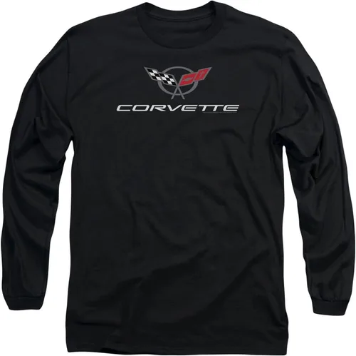 Vista 2 de Chevrolet Automobiles Chevy Modern Corvette Emblem Camiseta de manga larga para adulto