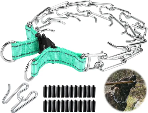 Vista 9 de DEYACE Collar de entrenamiento para perros de liberación rápida, ajustable, de acero inoxidable, para perros pequeños, medianos y grandes