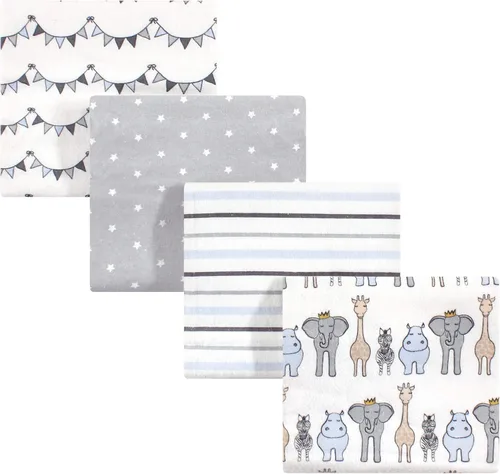 Vista 65 de Hudson Baby Unisex Baby Cotton Flannel Receiving Blankets, Christmas Scene, One Size (Pack of 2)