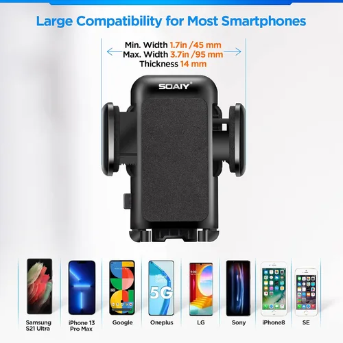 Vista 2 de SOAIY 3 en 1 con encendedor de cigarrillos para coche + Detector de Voltaje (No para consola central y ventana), Cargador Dual USB 3.1A con cuello