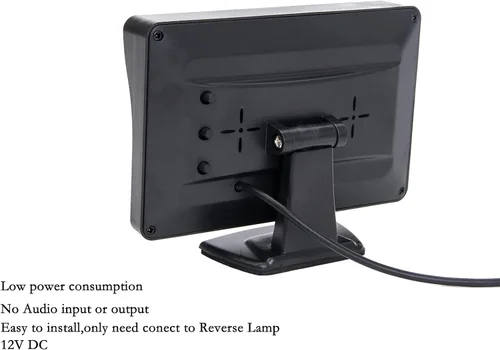 Vista 3 de Monitor de espejo de coche de 4.3 pulgadas, visión trasera, cámara LED de respaldo inverso, sistema de estacionamiento de video para camiones