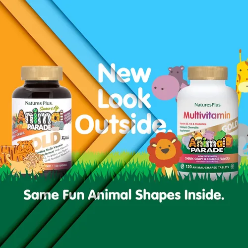 Vista 3 de Kids' Gold Multivitamin Chewables - Assorted by NaturesPlus