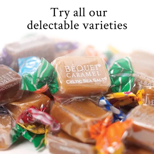 Vista 8 de Béquet Caramel - Salt Chocolate Caramel - Caramel Candy Individually Wrapped - Gourmet Caramel Candy - Made in Montana - Kosher (Star-D) and Gluten
