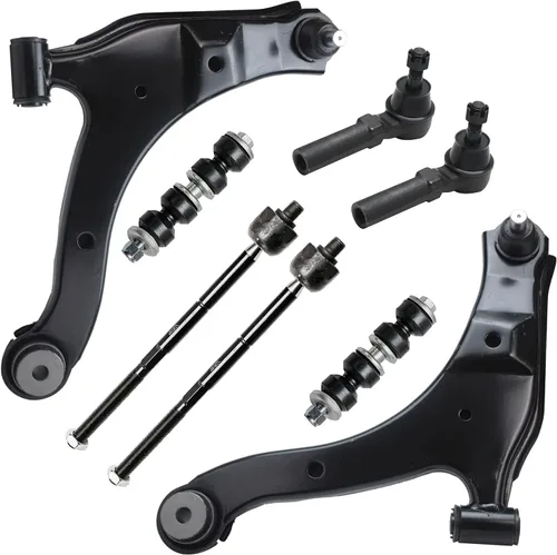 Vista 308 de Detroit Axle - Kit de brazos de control delanteros de 8 piezas para Toyota Sienna 2004-2010, 2 brazos de control inferiores con rótulas, 4 barras