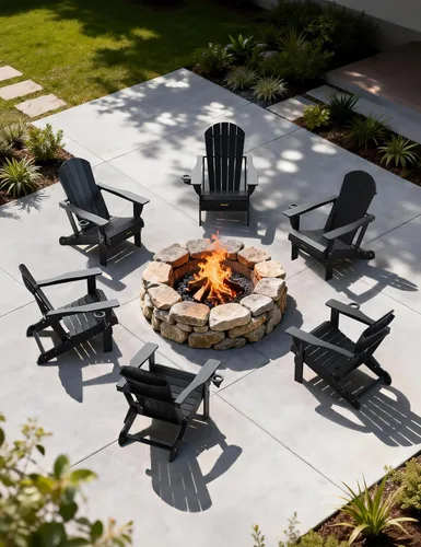 Vista 28 de Silla Adirondack plegable, sillas Adirondack de plástico texturizado de madera con soporte para 2 tazas, silla para hoguera de polietileno de alta