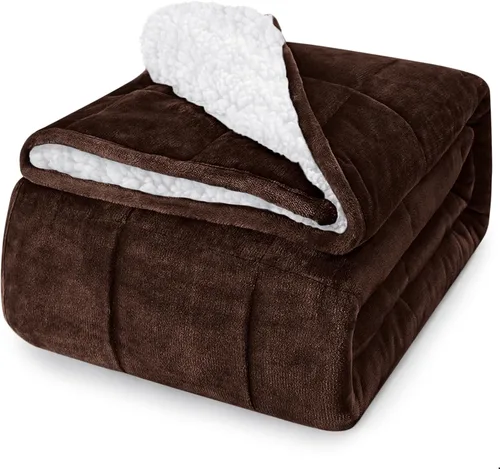 Vista 65 de yescool - Manta con peso, 7 libras, fresca, transpirable, con cuentas de cristal prémium, lavable a máquina, para dormir, 60-90 libras, 41 x 60 Gris