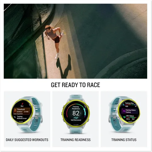 Vista 5 de Garmin® Forerunner® 570, 1.850 in, reloj inteligente avanzado con GPS para correr y triatlón, pantalla AMOLED, funciones de entrenamiento