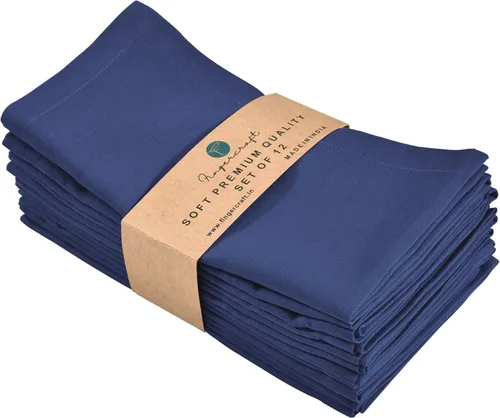 Vista 63 de Fingercraft Servilletas de tela multicolor - Juego de 12 servilletas de algodón puro para almuerzo y cena diarias - Regalo para fiestas
