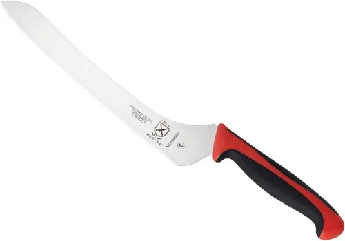 Vista 71 de Mercer Culinary Millennia Colors - Cuchillo para pan de acero inoxidable, borde ondulado de 10 pulgadas de ancho, color gris