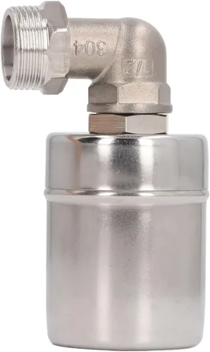 Vista 3 de Automatic Water Level Control Float Valve 304 Stainless Steel for Containers/Pools/Solar DN20 Mini Ball Valve with Elbow & Adapter