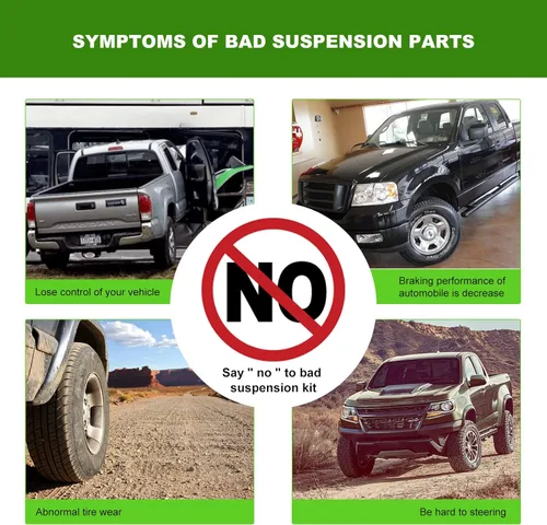 Vista 5 de SCITOO Kit de Suspensión Delantera de 4 piezas Brazo de Control Inferior y Junta Esférica Enlace de Barra Antivuelco Delantera compatible