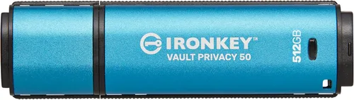 Vista 19 de Kingston IronKey Vault Privacy 50 16GB USB cifrado FIPS 197 AES-256bit Protección contra ataques BadUSB Opciones de contraseña múltiple